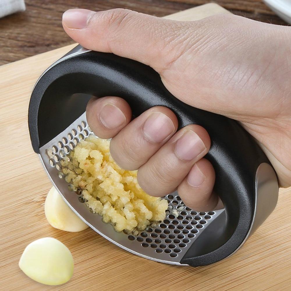 STAINLESS STEEL GARLIC PRESS