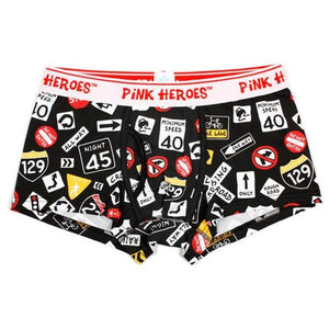 Couple Underwears Cartoon Printing Underpants Knickers Sexy Women