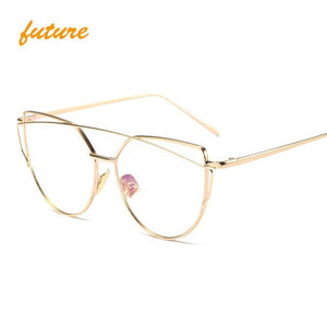 2018 Oversize Metal Reflective flat lens Sunglasses for women